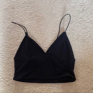 Pretty little thing black cami crop top